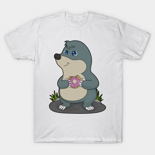 Mole with Donut T-Shirt